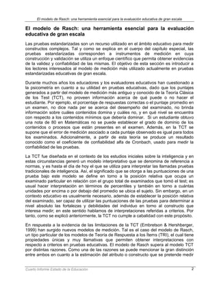 Modelo De Rash Modelo rash | PDF