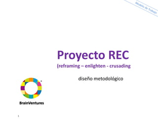 Proyecto REC
    (reframing – enlighten - crusading

             diseño metodológico




1
 