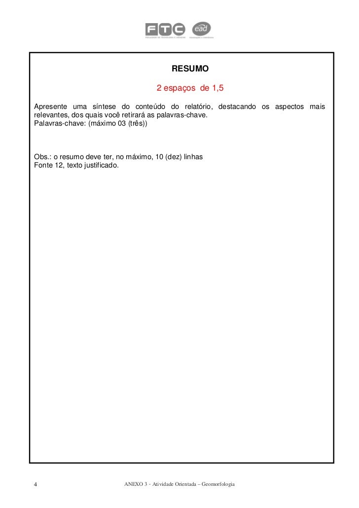 Sintese de um texto exemplo Sintese de um texto exemplo