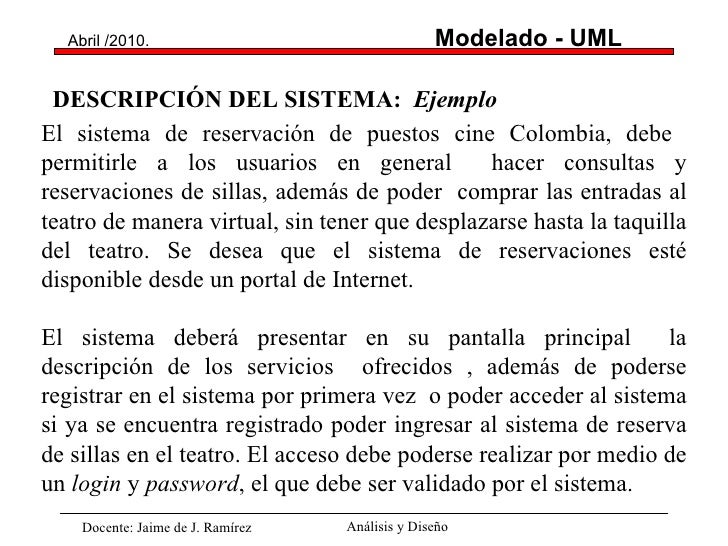 Requisito de informacion uml