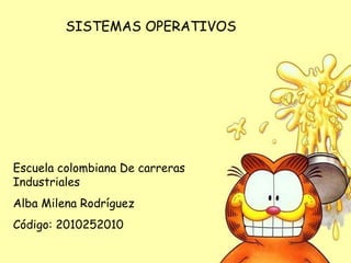 SISTEMAS OPERATIVOS Escuela colombiana De carreras Industriales Alba Milena Rodríguez  Código: 2010252010 