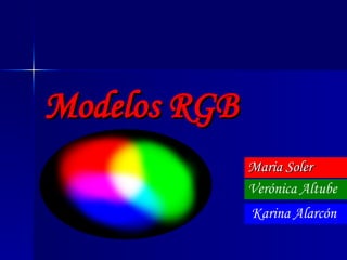 Modelos RGB   Maria Soler Verónica Altube Karina Alarcón 