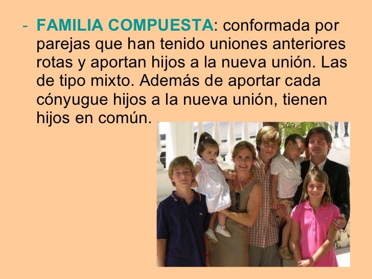 Resultado de imagen para Familia compuesta