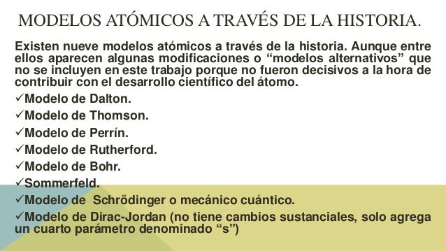 Modelos atomicos