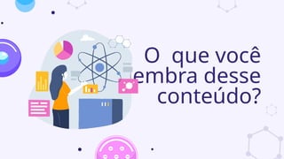 O que você
lembra desse
conteúdo?
 