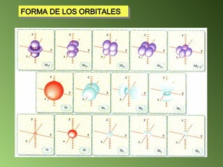 FORMA DE LOS ORBITALES
 