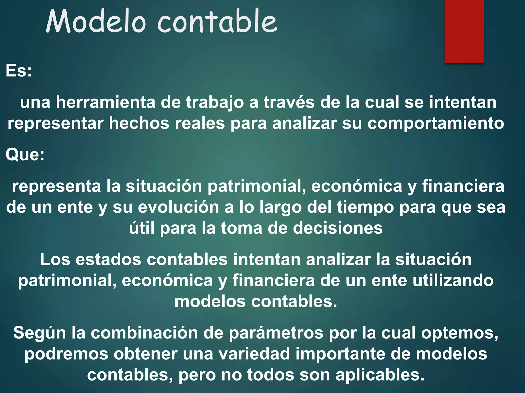 Modelos Contables Modelos contables | PPT