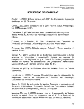Modelos basados en competencias