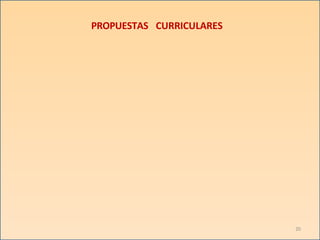 PROPUESTAS
20
CURRICULARES
 