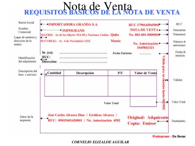 nota de ventas barca fontanacountryinn com nota de ventas