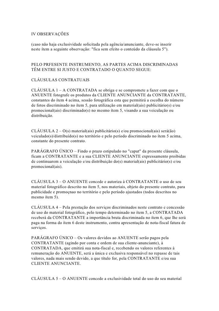 Modelos de contratos