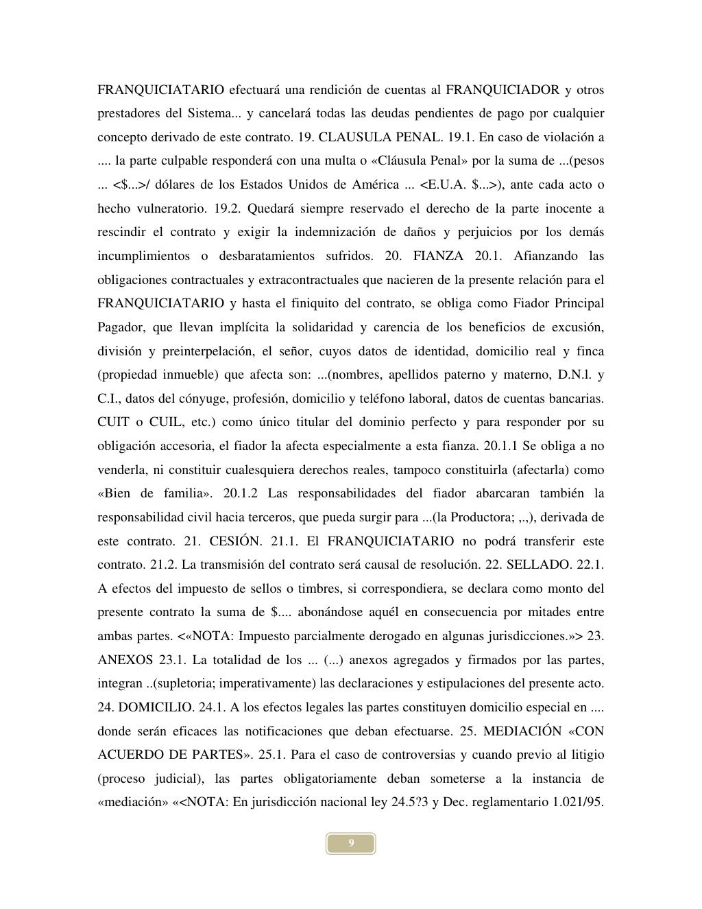 Modelos De Contratos Civiles Y Mercantiles El Salvador