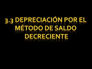Para  (t = 1) y  (n = 5) se tiene:			n/S = (5 – 1 + 1) / 15 = 5 / 15 = 0.3333 Para  (t = 2) y  (n = 5) se tiene:			n/S = (5 – 2 + 1) / 15 = 4 / 15 = 0.2666Para  (t = 3) y  (n = 5) se tiene:			n/S = (5 – 3 + 1) / 15 = 3 / 15 = 0.2000 Para  (t = 4) y  (n = 5) se tiene:			n/S = (5 – 4 + 1) / 15 = 2 / 15 = 0.1333Para  (t =5) y  (n = 5) se tiene:			n/S = (5 – 5 + 1) / 15 = 1 / 15 = 0.0666Para calcular la depreciación de cada año tenemos.Para calcular la depreciación del año (1) aplicando la expresión (6.4) tenemos:D1 = ($150,000 – $30,000) {(5 – 1 +1) / (15)} D1 = ($120,000) (0.3333) D1 = $40,000Para calcular la depreciación del año (2)  tenemos:	D2 = ($150,000 – $30,000) {(5 – 2 +1) / (15)}	D2 = ($120,000) (0.2666)	D2 = $32,000Para calcular la depreciación del año (3) tenemos:D3 = ($150,000 – $30,000) {(5 – 3 +1) / (15)} D3 = ($120,000) (0.2000) D3 = $24,000Para calcular la depreciación del año (4)  tenemos:	D4 = ($150,000 – $30,000) {(5 – 4 +1) / (15)}	D4 = ($120,000) (0.1333)	D4 = $16,000Para calcular la depreciación del año (5)  tenemos:	D5 = ($150,000 – $30,000) {(5 – 5 +1) / (15)} 	D5 = ($120,000) (0.0666) 	D5 = $8, 000