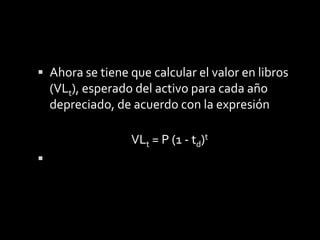 Para el año t = 3			d3= 0.4 ($150,000)( 1 – 0.4)3 -1		d3 = 0.4 ($150,000)(0.6)2			d3 = 0.4 ($150,000)(0.36)			d3 = 0.4 ($54,000)			d3 = $21,600