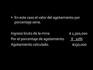 SoluciónDe acuerdo a la tabla de porcentajes de actividad o tipo de material, se determina para el carbón que su porcentaje es de 10%.Porcentaje del 10% de agotamiento permitido.