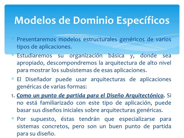 Arquitectura De Dominio Especifico Ingenieria De Software Pdf
