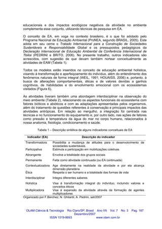 Modelos de Educação Ambiental Marinha no Brasil | PDF