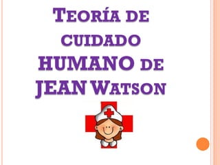 TEORÍA DE
CUIDADO
HUMANO DE
JEAN WATSON
 