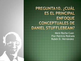 Mere Rocha Cuan
Flor Patricia Pedrada
Rubén D. Hernández
 