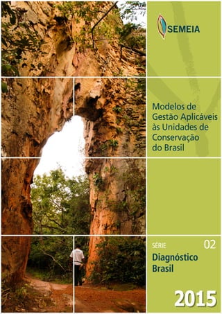1Modelos de gestão aplicáveis às unidades de conservação do Brasil
SÉRIE 02
Diagnóstico
Brasil
20152015
Modelos de
Gestão Aplicáveis
às Unidades de
Conservação
do Brasil
 