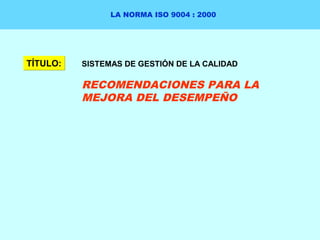 Modelos de gestion orientados a la excelencia | PPT