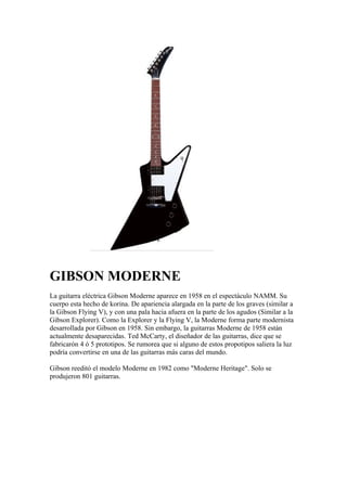 Modelos De Guitarras
