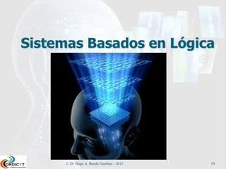 © Dr. Hugo A. Banda Gamboa - 2015 19
Sistemas Basados en Lógica
 
