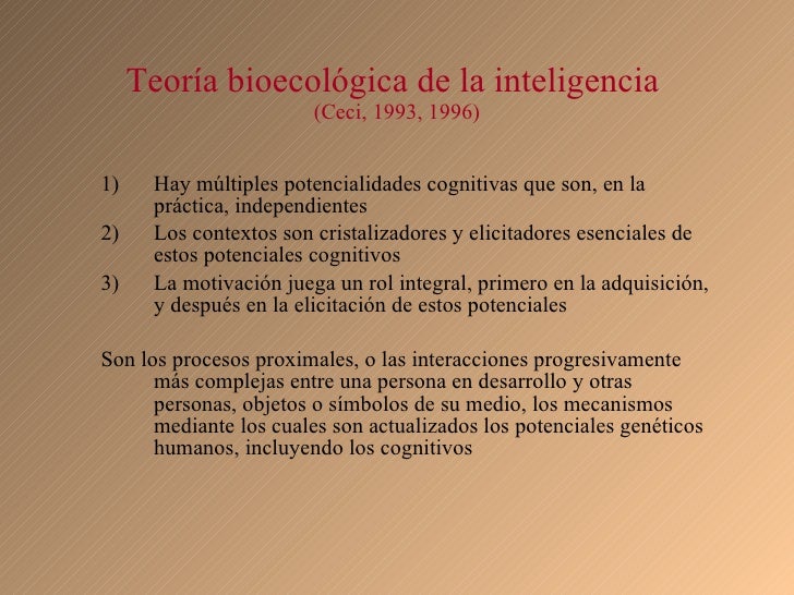 Resultado de imagen para teorias biologicas de la inteligencia