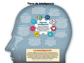 Tipos de inteligencia
 