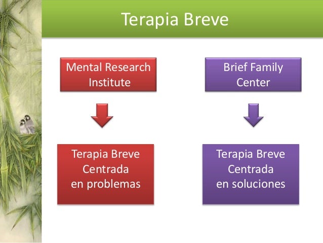 Modelos de intervencion TERAPIA BREVE CENTRADA EN LA SOLUCION