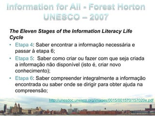 aware of issues of copyright &plagiarismAdapts Informationinterprets information found to matchinformation needcreates new knowledge for self &othersrecognises accumulation of new knowledge