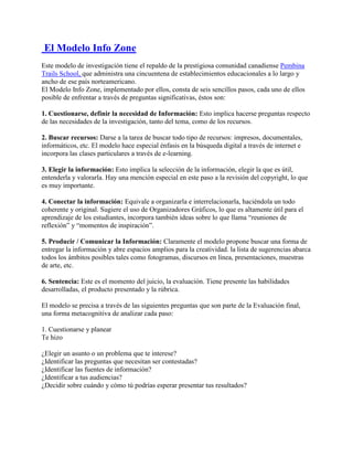 Modelos de Literacia de la Información