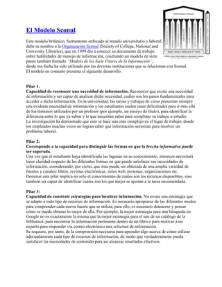 Modelos de Literacia de la Información
