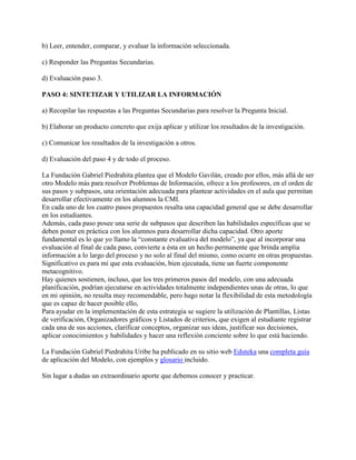 Modelos de Literacia de la Información