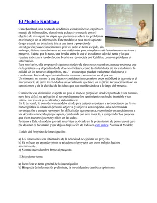 Modelos de Literacia de la Información