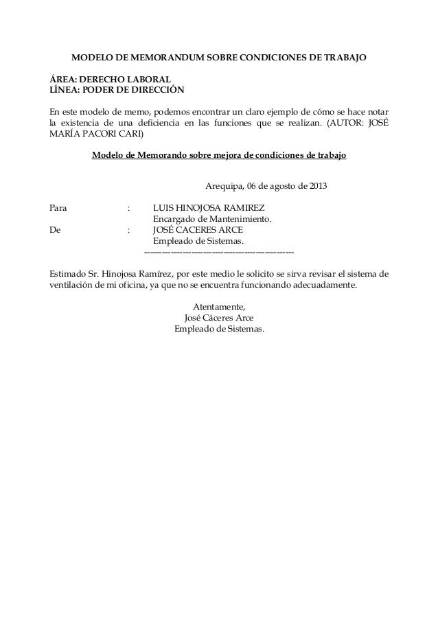 Modelos De Memorandum Modelos De Memorandum