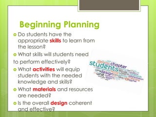 The LEARN and Backwards Design Model | PPTX