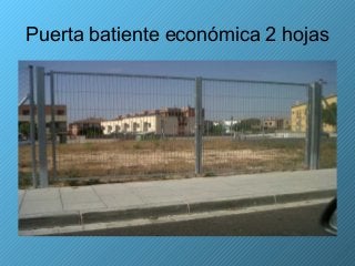 Puerta batiente económica 2 hojas
 