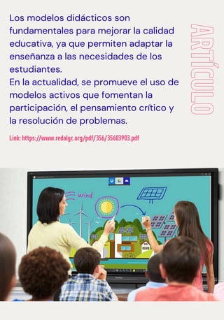 Modelos Didácticos en la Educación Actual | PDF