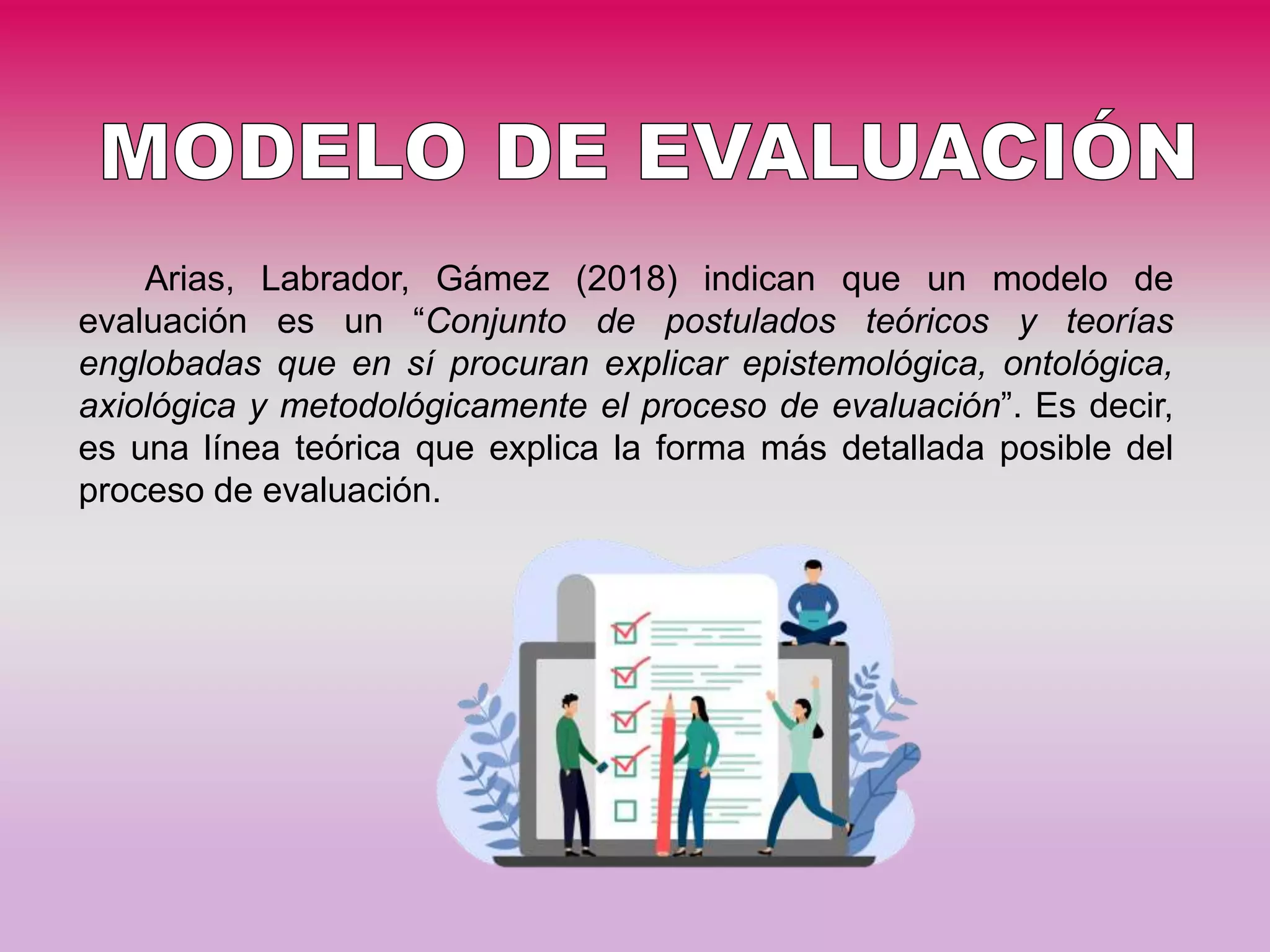 Modelos de Evaluación | PPTX