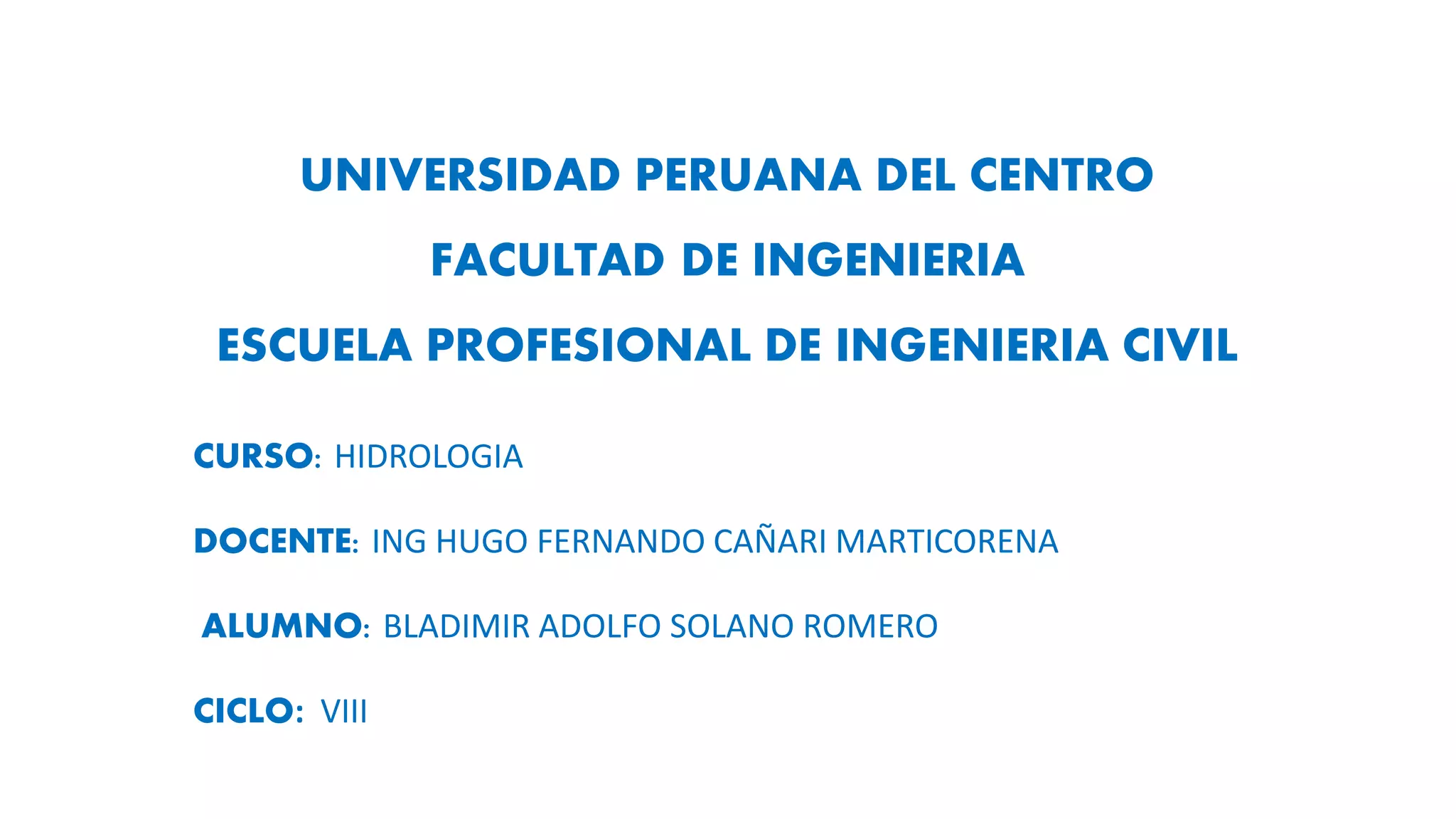 Modelos hidrologicos | PPTX