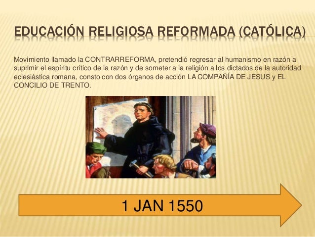 Resultado de imagen de LA EDUCACIÓN RELIGIOSA REFORMADA  CATÓLICA
