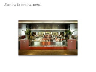 Elimina la cocina, pero...
 