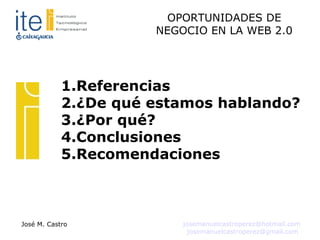 Referencias ¿De qué estamos hablando? ¿Por qué? Conclusiones Recomendaciones 