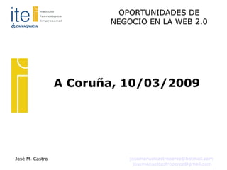 A Coruña, 10/03/2009 