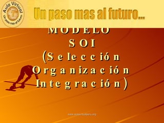 MODELO  SOI (Selección Organización Integración) www.aulavirtualperu.org 