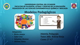 Modelos pedagógicos según Rafael Florez Ochoa
