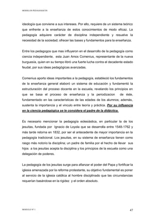 Modelos pedagogicos 1 | PDF