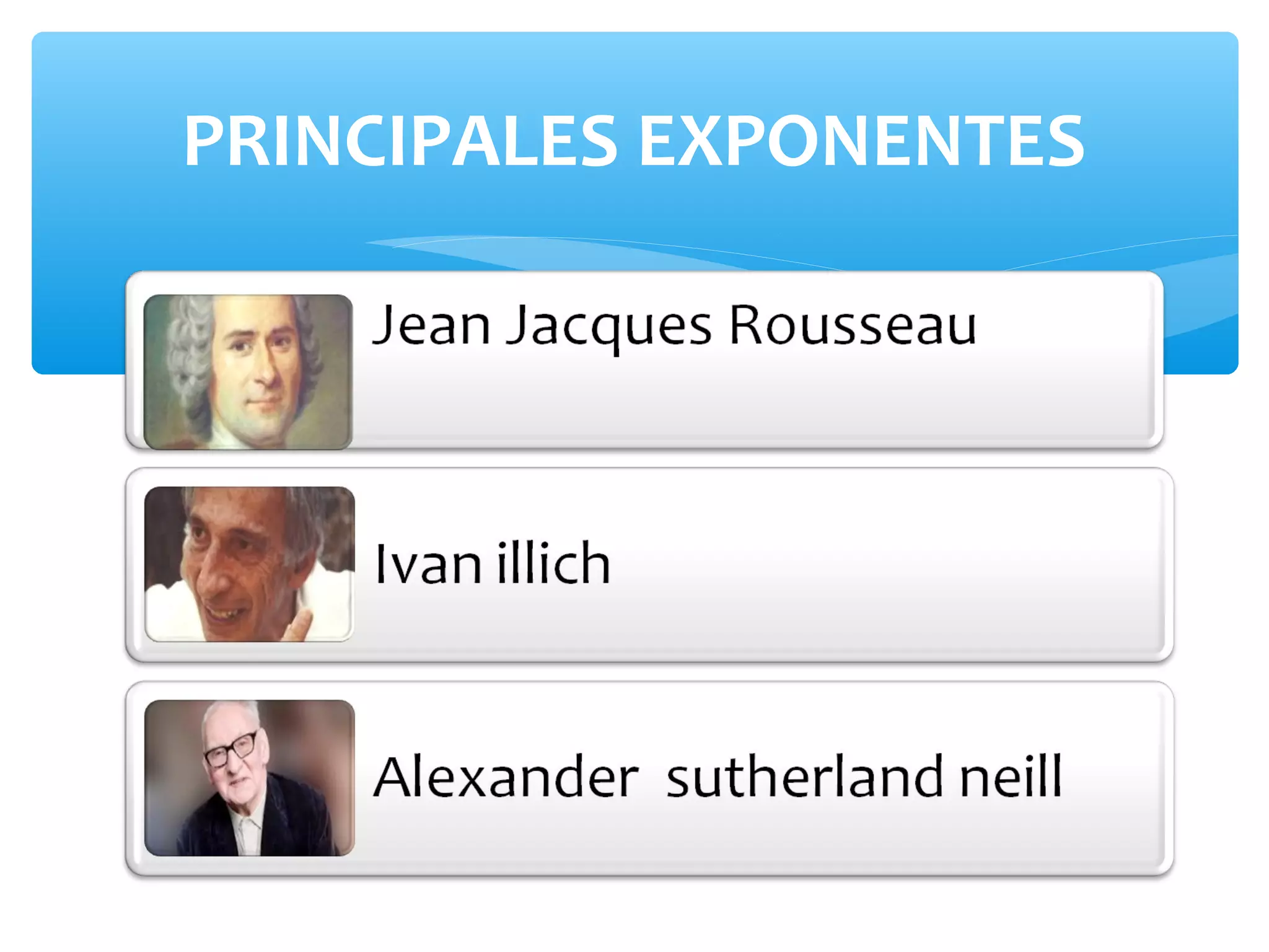 PRINCIPALES EXPONENTES
 