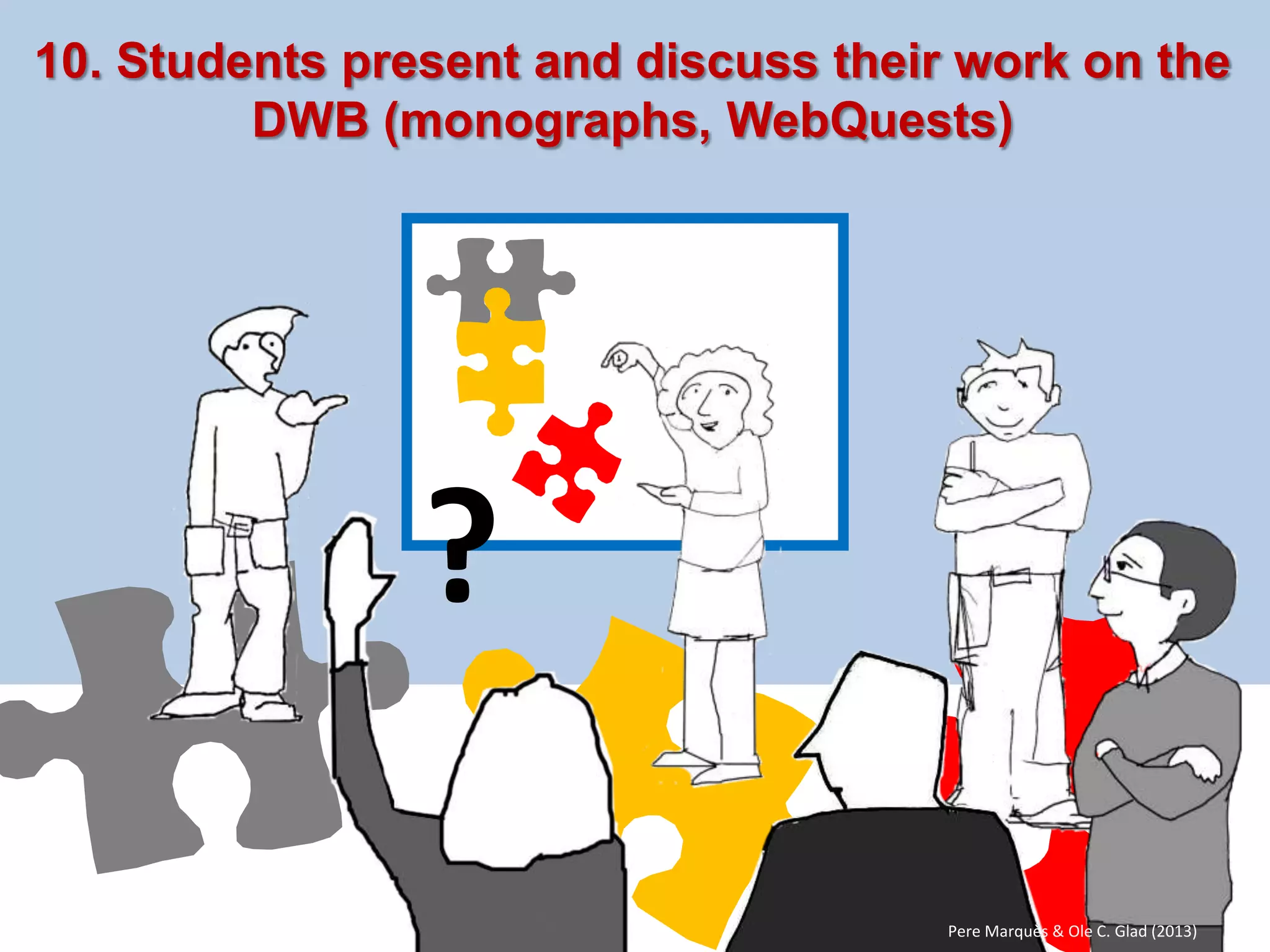 •Specific activities in the use of the interactive whiteboard (IWB) meant for students with special needs (working without a mouse or keyboard and working with large characters). 
•Using the document reader to enlarge letters and text accommodating the needs of visually impaired pupils. 
•Using the IWB with visually impaired students. Students have their own computer connected to the teacher’s computer (for instance with Netmeeting "desktop sharing" ...). Material that is being displayed and written on the IWB can be displayed on the compute in big format. 
OTHER OPTIONS 
•The electronic voting system can facilitate participation in collective activities for students with special needs. 
Pere Marquès (2010)  